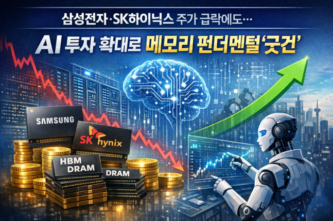 삼성·SK하이닉스, AI 투자 확대로 펀더멘털 '굳건' - 뉴스 썸네일 이미지