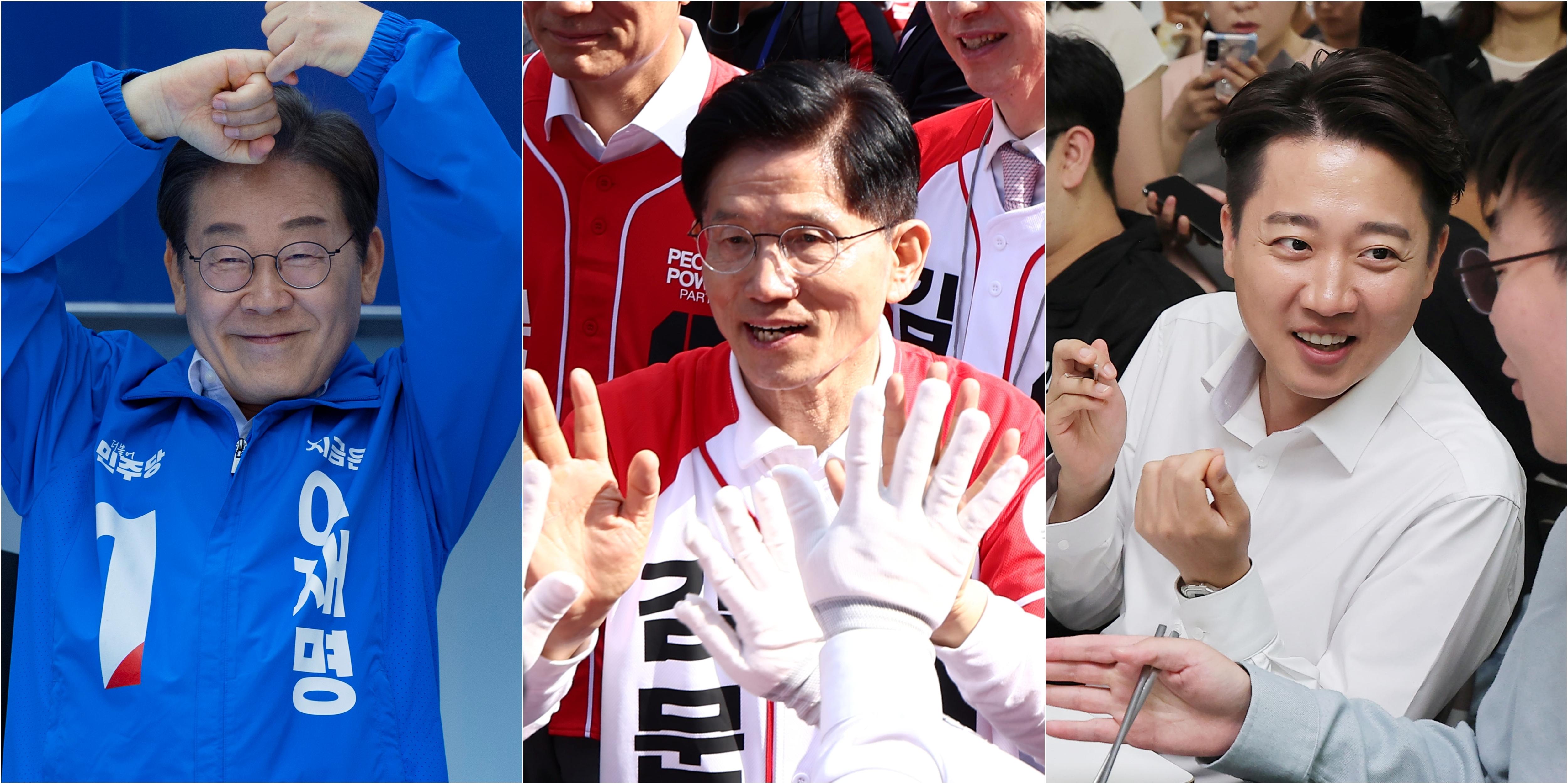 대선 후보 지지율, 이재명 50.2%·김문수 35.6%·이준석 8.7% [리얼미터]-조세일보모바일